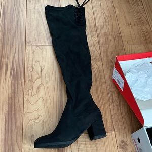 High Thigh Black Boots